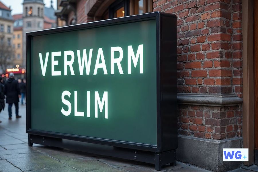 reclame bord, verwarm slim